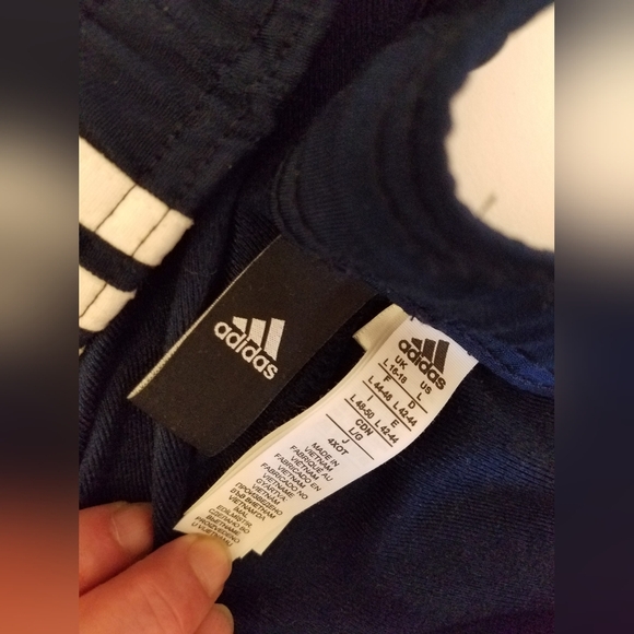 Adidas Men's Tricot Three Stripes Track Pants Size Large Navy - Picture 12 of 14